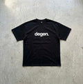 degen. Black tee
